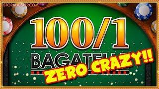 100 to 1 Bagatelle FOBT Roulette