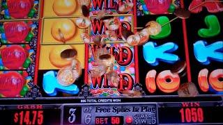 Gumballs Slot Machine Bonus - 6 Free Games Win with Sticky Wild Stacks
