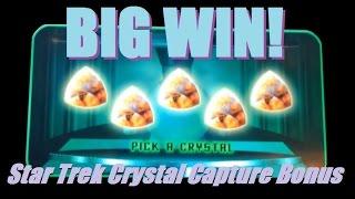 ★★ BIG WIN! STAR TREK SLOT MACHINE BONUS! Crystal Capture Bonus Win! ~ DProxima