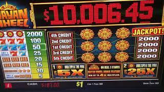 MONSTER MAX BET WIN on High Limit MAYAN WHEEL • Sizzling Slot Jackpots CASINO Videos