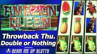 Amazon Queen Slot - TBT Double or Nothing, Live Play and 3 Free Spins Bonuses