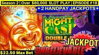 ⋆ Slots ⋆2 HANDPAY JACKPOTS⋆ Slots ⋆ On Mighty Cash Double Up Slot Machines - MAX BET | Season-2 | E