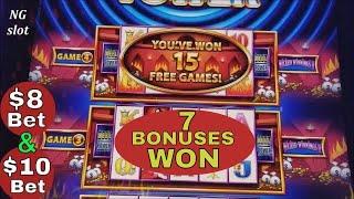 WICKED WINNINGS II •7 Bonuses• Won At WONDER 4 TOWER  JACKPOT !!! Live Slot Play w/ $8 &$10 Bets