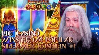 Big casino wins from popular streamer Roshtein #1