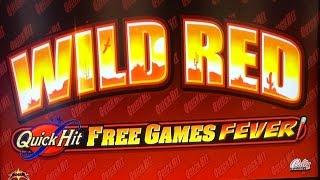 Quick Hit Wild Red Slot Machine Bonus-Dollar Denomination