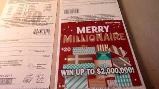 Full pack of 30 Scratchcards Merry Millionaire $20 Instant Lottery Tickets - $600