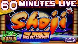 • 60 MINUTES LIVE • SHOJI • FIRST BLADE GAME! • HIGH LIMIT SLOT PLAY AT THE SLOT MUSEUM