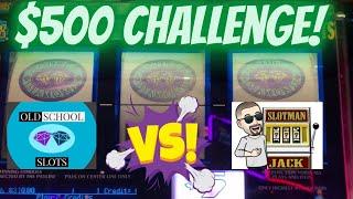$500 Wheel of Fortune Challenge vs OLD SCHOOL SLOTS!