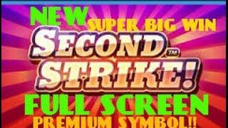 SECOND STRIKE (QUICKSPIN)  BEAUTIFUL FULL SCREEN SUPER WIN!
