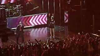 Christina Aguilera and Pitbull perform at Billboard Music Awards 2013 MGM Grand Arena