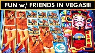 FULL SCREENS, MAX BETS, FUN W/ FRIENDS in VEGAS! Thunderball Slot Machine, Tarzan Grand Slot Machine