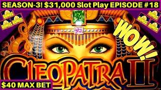 High Limit CLEOPATRA 2 Slot Machine HANDPAY | 2 Handpay Jackpots | Season 3 | EPISODE #18