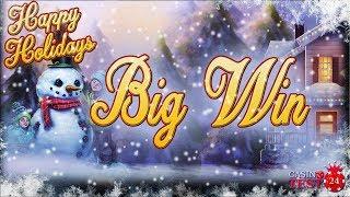 BIG WIN on Happy Holidays - Microgaming Slot - 4,80€ BET!