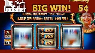 The GODFATHER Slot Machine - 5c DENOM - BIG WIN! - Slot Machine Bonus