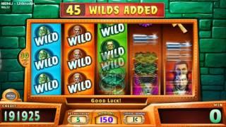 Monster Spin Feature From MONSTER JACKPOTS Slots By WMS Gaming