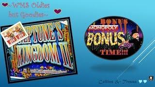 •WMS Oldies but Goodies• NICE WINS Monopoly Bonus City & Neptune's Kingdom II • Slot Machine Bonus
