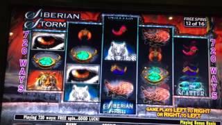 Siberian Storm Slot Machine 16 bonus spins IGT