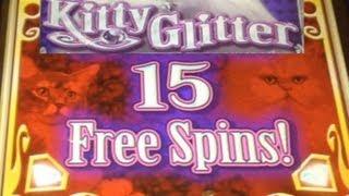 Kitty Glitter Slot Machine Bonus On A Dollar Slot!  ~ IGT (Kitty Glitter High Limit)