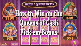 Queens Of Cash Slot Machine, How To Win At Pick'em Bonus