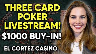 LIVE: Three Card Poker!! $1000 Buy-in!! Happy Thanksgiving!!