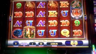 Slot bonus on WMS awesome Burst Tiger Realm ll at Revel Casino