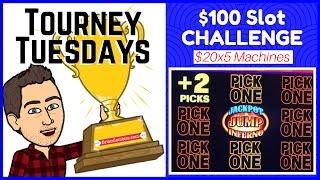 $100 Challenge Live Play  •TOURNEY TUESDAYS• Slot Machine Pokies at Pechanga, SoCal