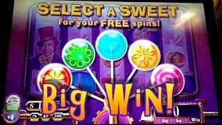 Willy Wonka Slot Machine - Bonus and Oompas with Big Win!