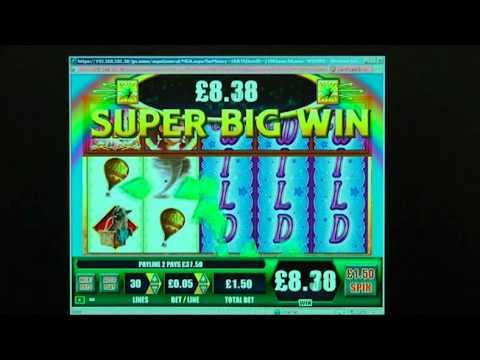 THE WIZARD OF OZ™ slot game £162.50 SUPER BIG WIN at Jackpot Party®