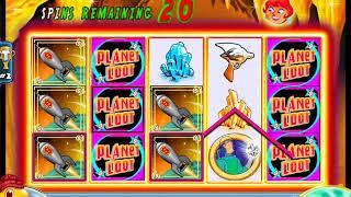 HOT HOT PENNY PLANET LOOT Video Slot Casino Game with RETRIGGERED FREE SPIN BONUS