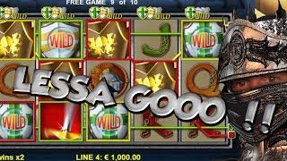 BIG WIN!!!! Knights Life - Casino Games - bonus round (Casino Slots) Huge Win