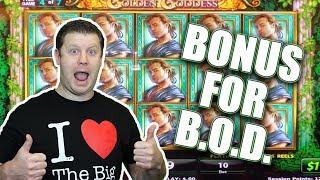 Lucky Golden Goddess Bonus Round! | Brian of Denver Slots