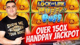Over 150x ⋆ Slots ⋆HANDPAY JACKPOT⋆ Slots ⋆ On Huff N Puff Slot Machine | Slot Machine JACKPOT | SE-10 | EP-22