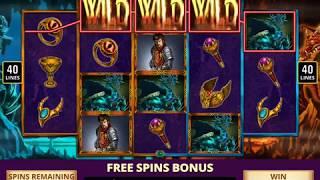 DRAGON'S  BOUNTY Video Slot Casino Game with a FIRE & ICE FREE SPIN BONUS