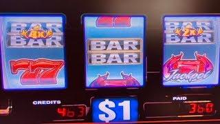 "Little Profit" Blazin' GEMS $1 Slot Machine Max Bet $27 @ San Manuel Casino In California 赤富士スロット