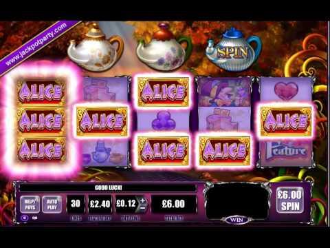 £458.00 SUPER MAD RESPIN (76 X STAKE) ALICE AND THE MAD TEA PARTY ™ BIG WIN SLOTS