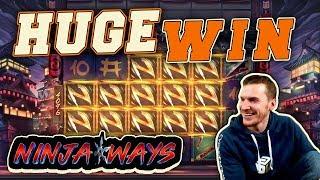 HUGE WIN on Ninja Ways Slot - 4 Bet