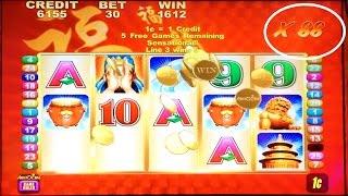 Aristocrat's Lucky 88 Slot Machine - 2 Bonus Tries With Nice Win