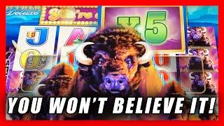 BEFORE LEAVING VEGAS I PLAYED THIS.. BUFFALO DELUXE & GOLD WINS ⋆ Slots ⋆ BIG WINS IN LAS VEGAS