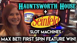 SEINFELD Slot Machine! FIRST SPIN FEATURE! Nice WIN!