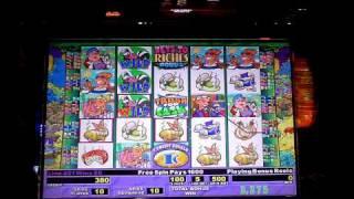 Stinkin Rich an IGT slot machine bonus win at the Sands