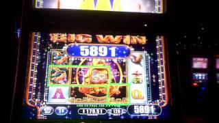 Slot machine line hit on Princess Sakura at Revel Casino.