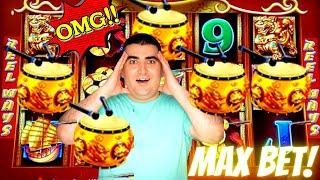 5 Rare Bonus Symbols On Dancing Drums EXPLOSION Slot Machine -$10 MAX BET  | SE-5 | EP-2