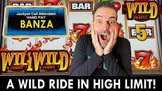 A WILD Ride in HIGH LIMIT ⋆ Slots ⋆$100 Bets + MORE with a JACKPOT!