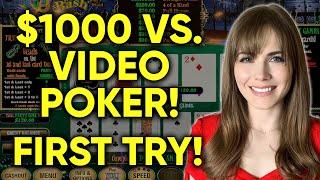 BACK 2 BACK FREE GAMES + I FINALLY HIT QUADS! $1000 VS HIGH LIMIT VIDEO POKER AND ROULETTE!