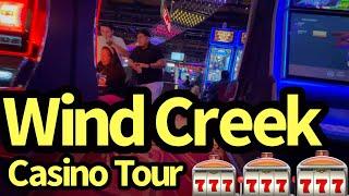 Wind Creek CASINO FLOOR and Slot Machine Tour Bethlehem