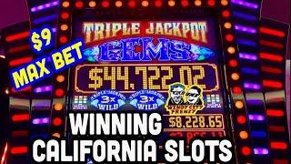 TRIPLE JACKPOT GEMS $9 BET⋆ Slots ⋆FIRST TIME DYNASTY LINK⋆ Slots ⋆AGUA CALIENTE IN RANCHO MIRAGE!