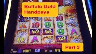 JUST HANDPAY JACKPOTS on Buffalo Gold slot machine: Part 3
