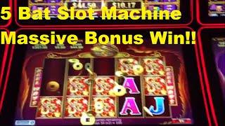 5 Treasures Slot Machine Massive Bonus Win!