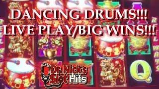 **LIVE PLAY!!!/BIG WINS!!!** Dancing Drums Slot Machine (SG)
