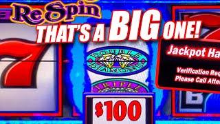 BIG JACKPOT WINS ON DOUBLE DIAMOND HIGH LIMIT SLOT MACHINE BIG $300 BETS!